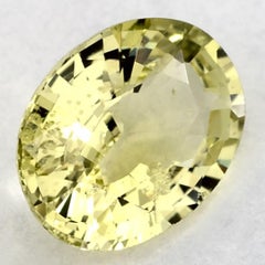 1.07 Ct Green Sapphire Oval Loose Gemstone (Saphir vert ovale en vrac)