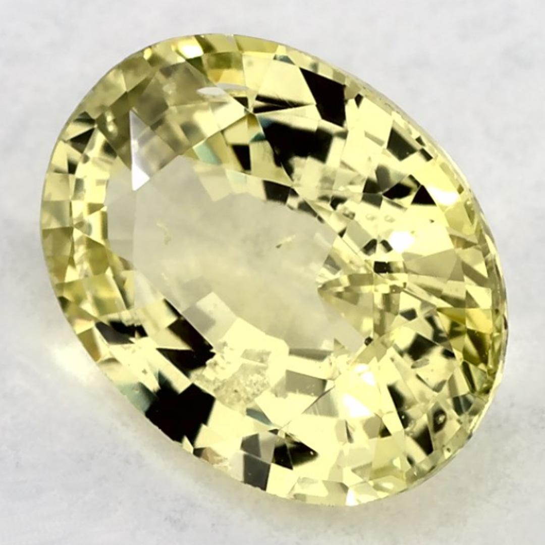 Taille ovale 1.07 Ct Green Sapphire Oval Loose Gemstone (Saphir vert ovale en vrac) en vente