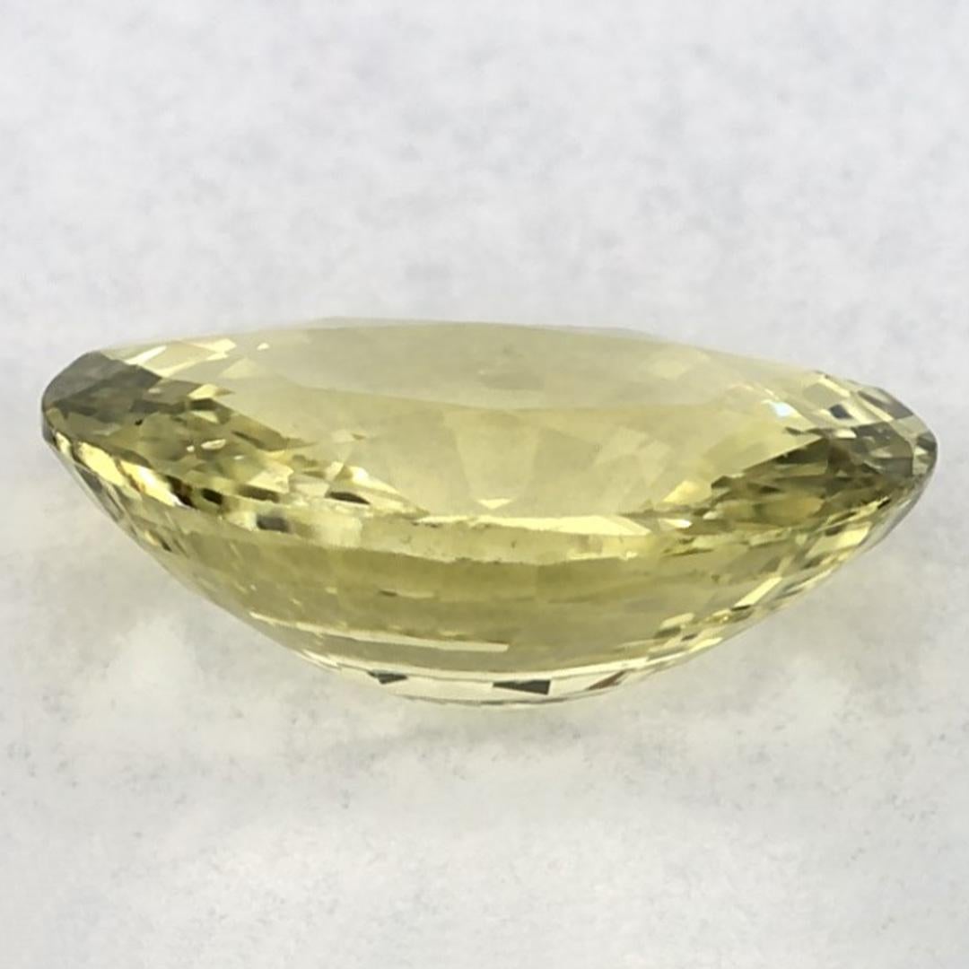 1.07 Ct Green Sapphire Oval Loose Gemstone (Saphir vert ovale en vrac) Neuf - En vente à Fort Lee, NJ
