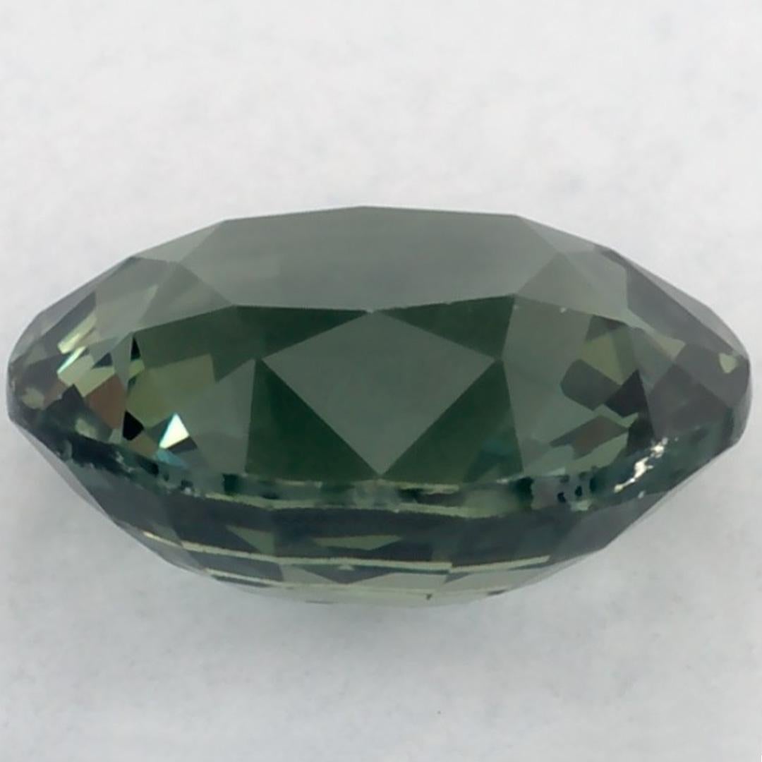 1.07 carati di zaffiro verde ovale sfuso In condizioni Nuovo in vendita a Fort Lee, NJ