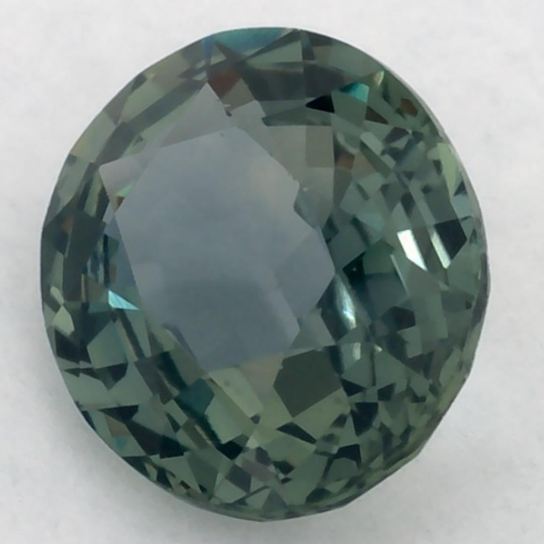 Donna 1.07 carati di zaffiro verde ovale sfuso in vendita