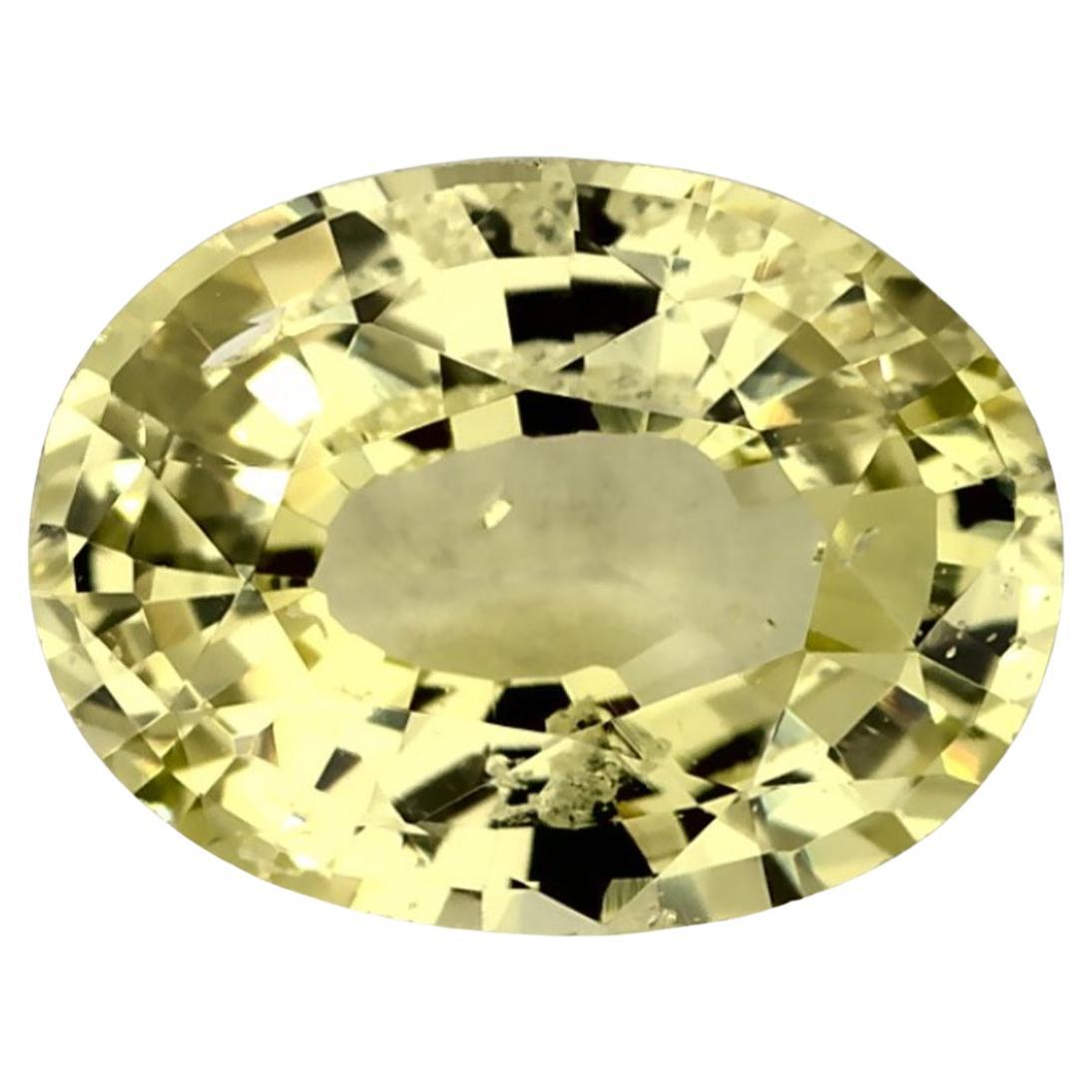 1.07 Ct Green Sapphire Oval Loose Gemstone (Saphir vert ovale en vrac)