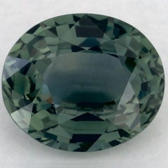 1.07 Ct Green Sapphire Oval Loose Gemstone