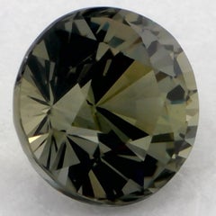 1.07 Ct Green Sapphire Round Loose Gemstone (Saphir vert rond en vrac)