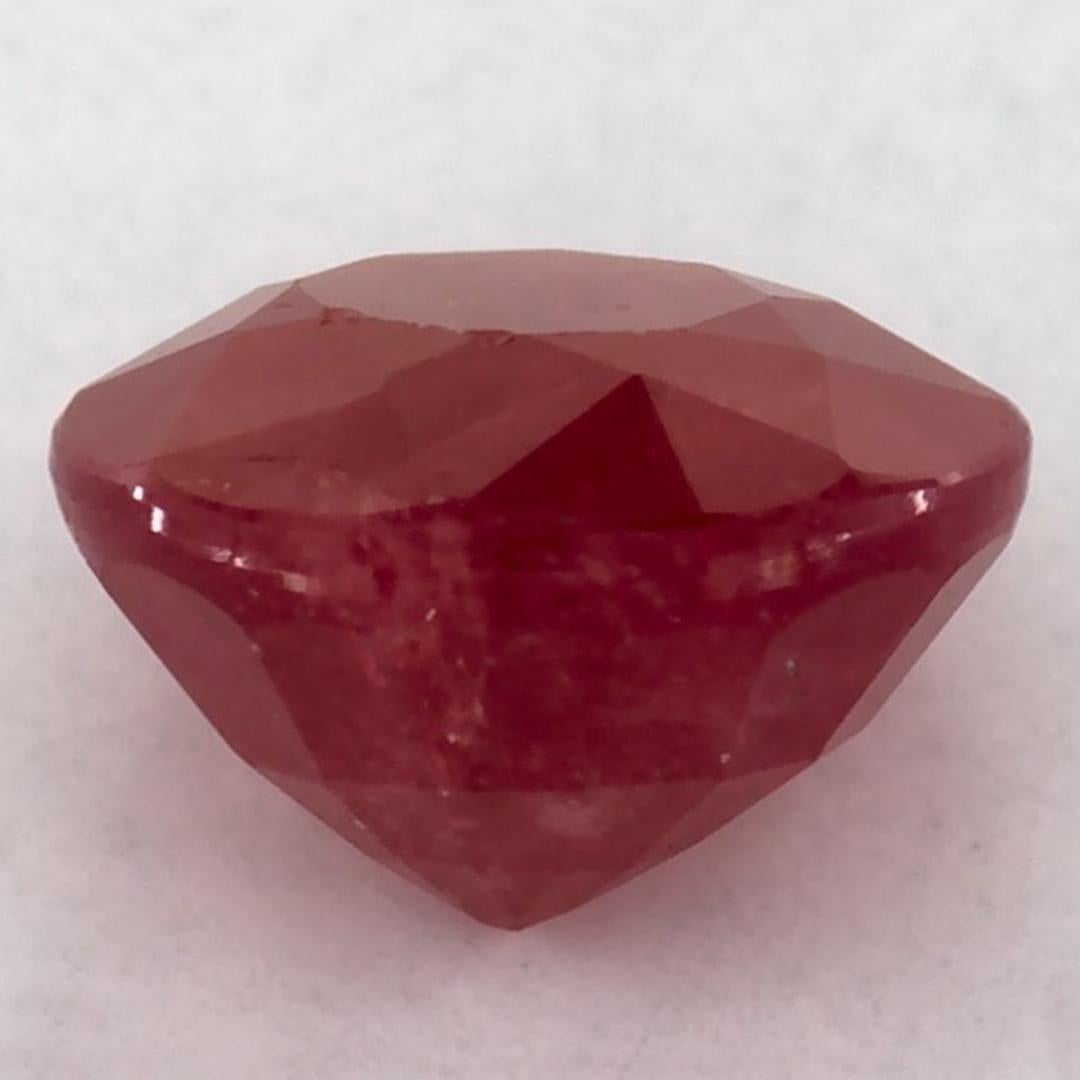 1.07 Ct Ruby Round Loose Gemstone (pierre précieuse en vrac) Neuf à Fort Lee, NJ