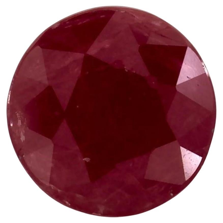 1.07 Ct Ruby Round Loose Gemstone (pierre précieuse en vrac)