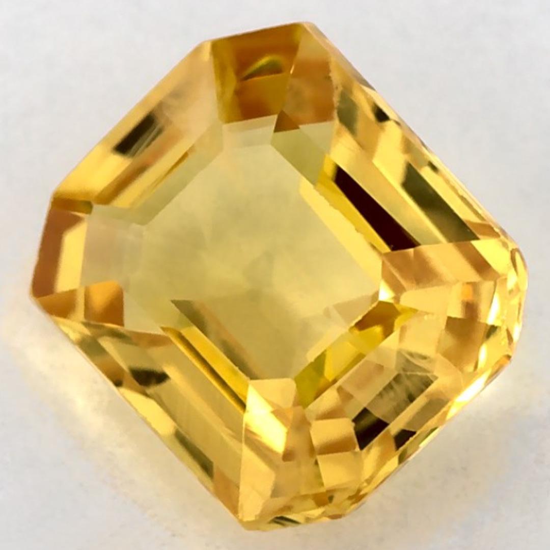 Ce saphir jaune naturel offre élégance et sophistication. Avec sa riche saturation de couleurs et sa coupe précise, il constitue la pièce maîtresse parfaite pour une bague de fiançailles ou une conception de bijoux de luxe.

Ce saphir provient du