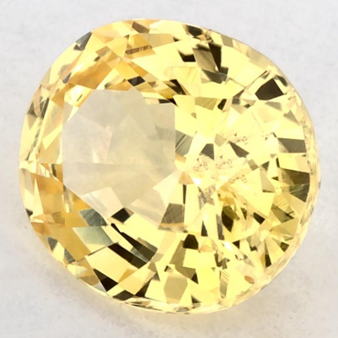 1.07 Karat Gelber Saphir Oval Loser Edelstein (Ovalschliff) im Angebot