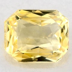 1.07 Ct Yellow Sapphire Radiant Loose Gemstone