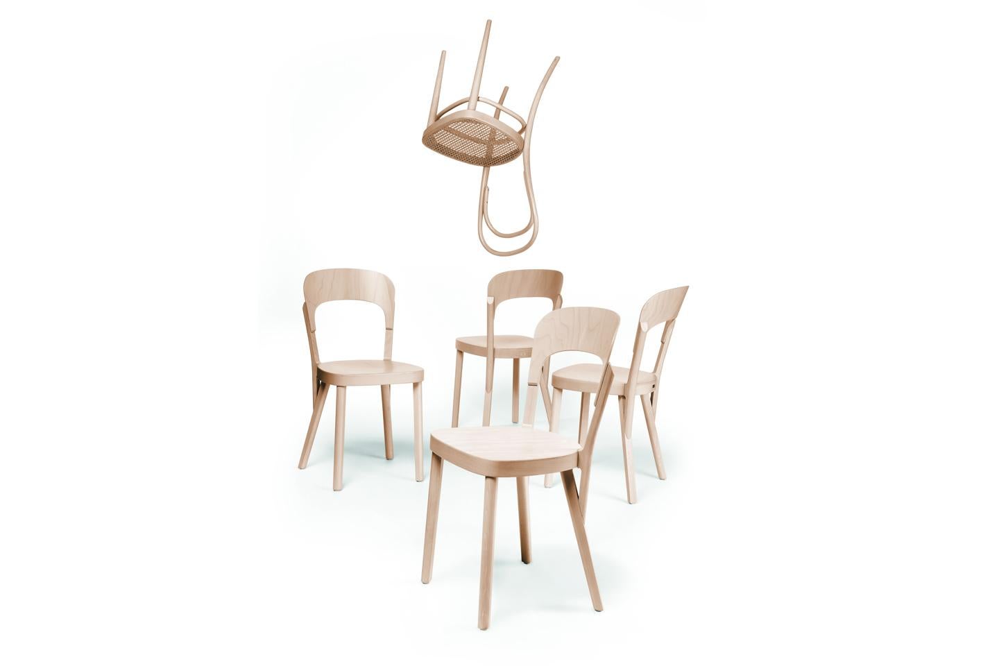 German 107 Solid Wood Chair Designed by Robert Stadler
