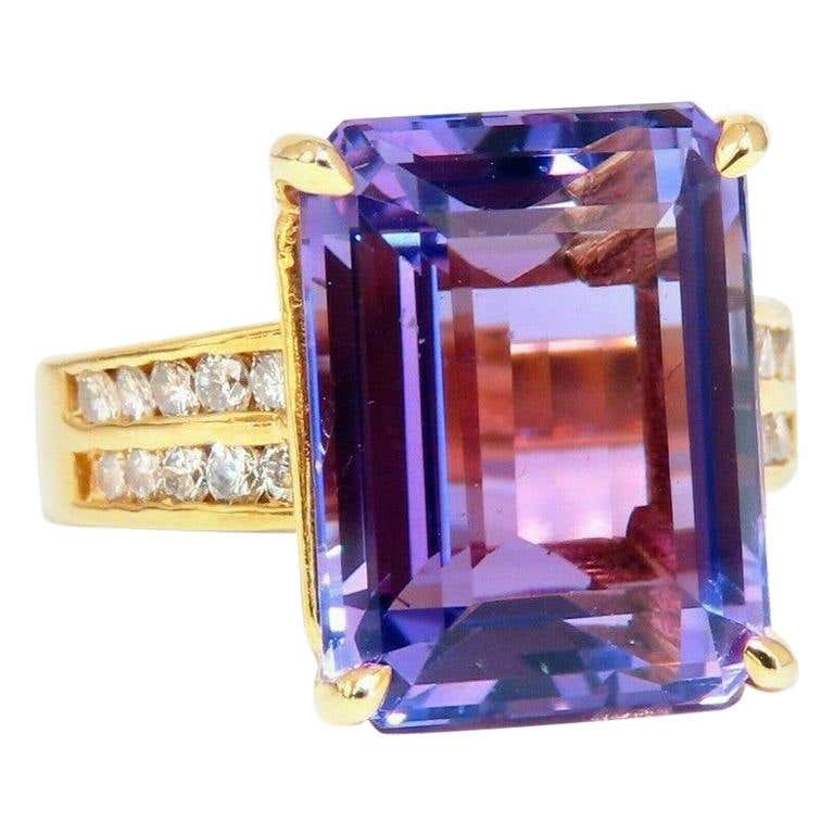 Emerald Cut Amethyst Rings - 36 For Sale on 1stDibs