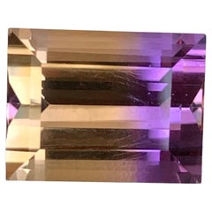 10.70 Carat Natural Loose Bi Color Ametrine Baguette Cut Bolivian Gemstone