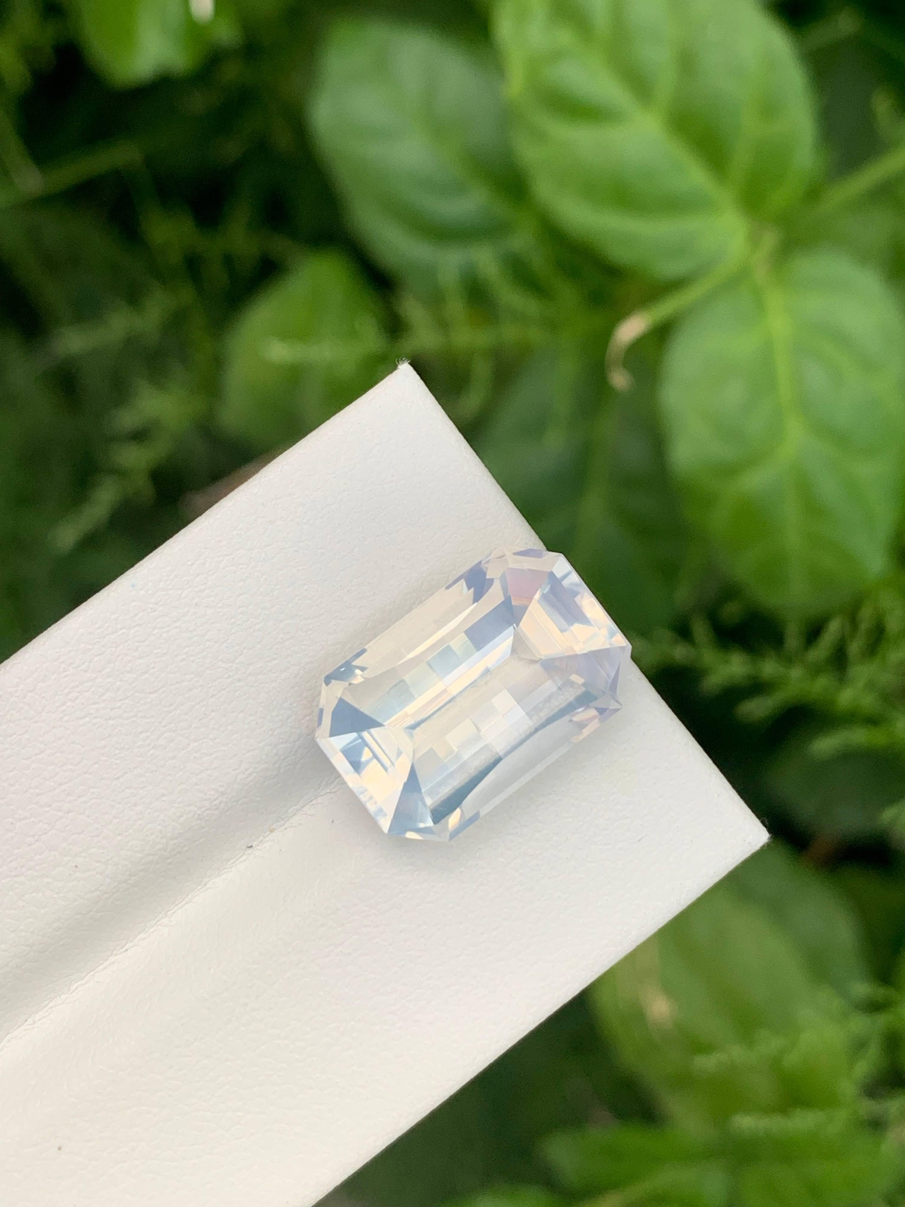 10,70 Karat Natürlicher loser facettierter Mondstein Pixelschliff Afrikanischer Edelstein im Angebot 1