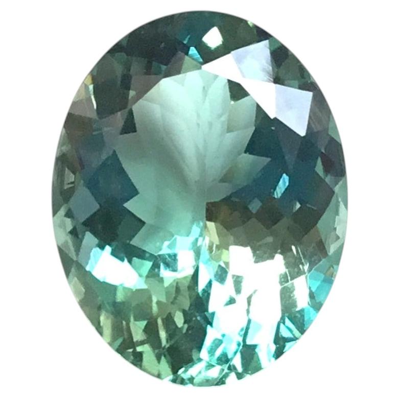 10.70 Carats Aquamarine Top Quality Oval Cut Stone For Jewelry Natural Gemstone For Sale