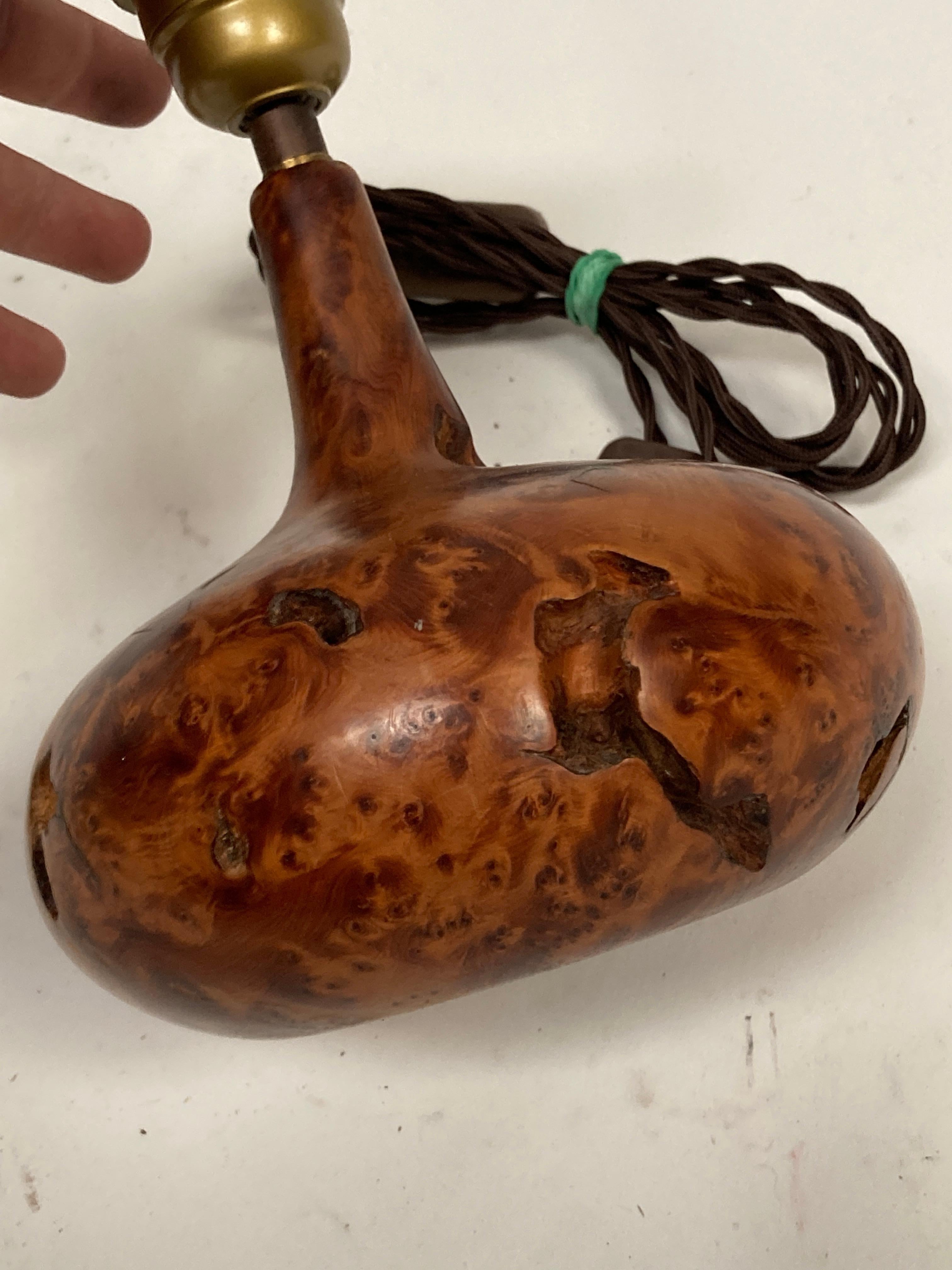 Lámpara escultórica de madera de 1070 en Excelente estado para la venta en Bois-Colombes, FR