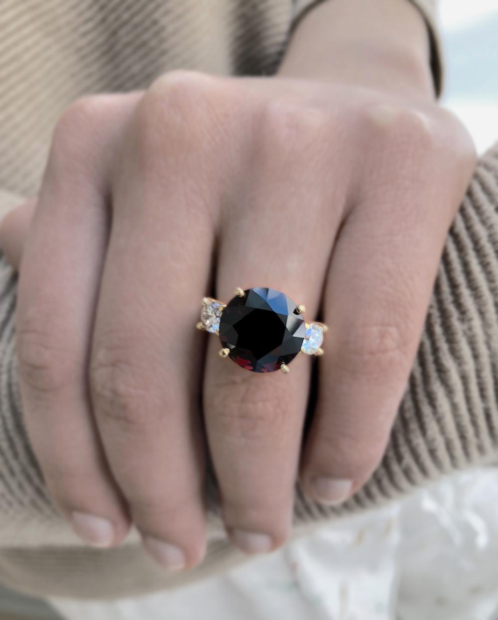 spinel engagement ring