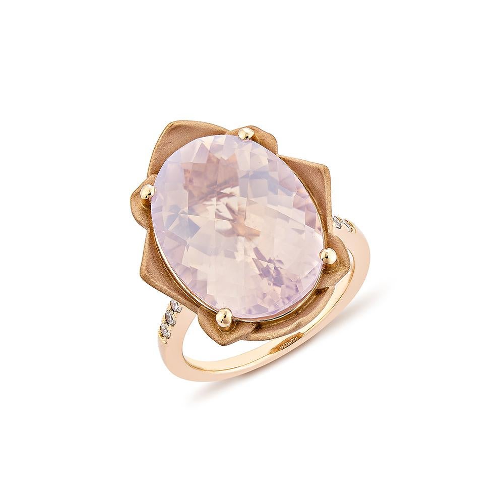 lavender quartz ring