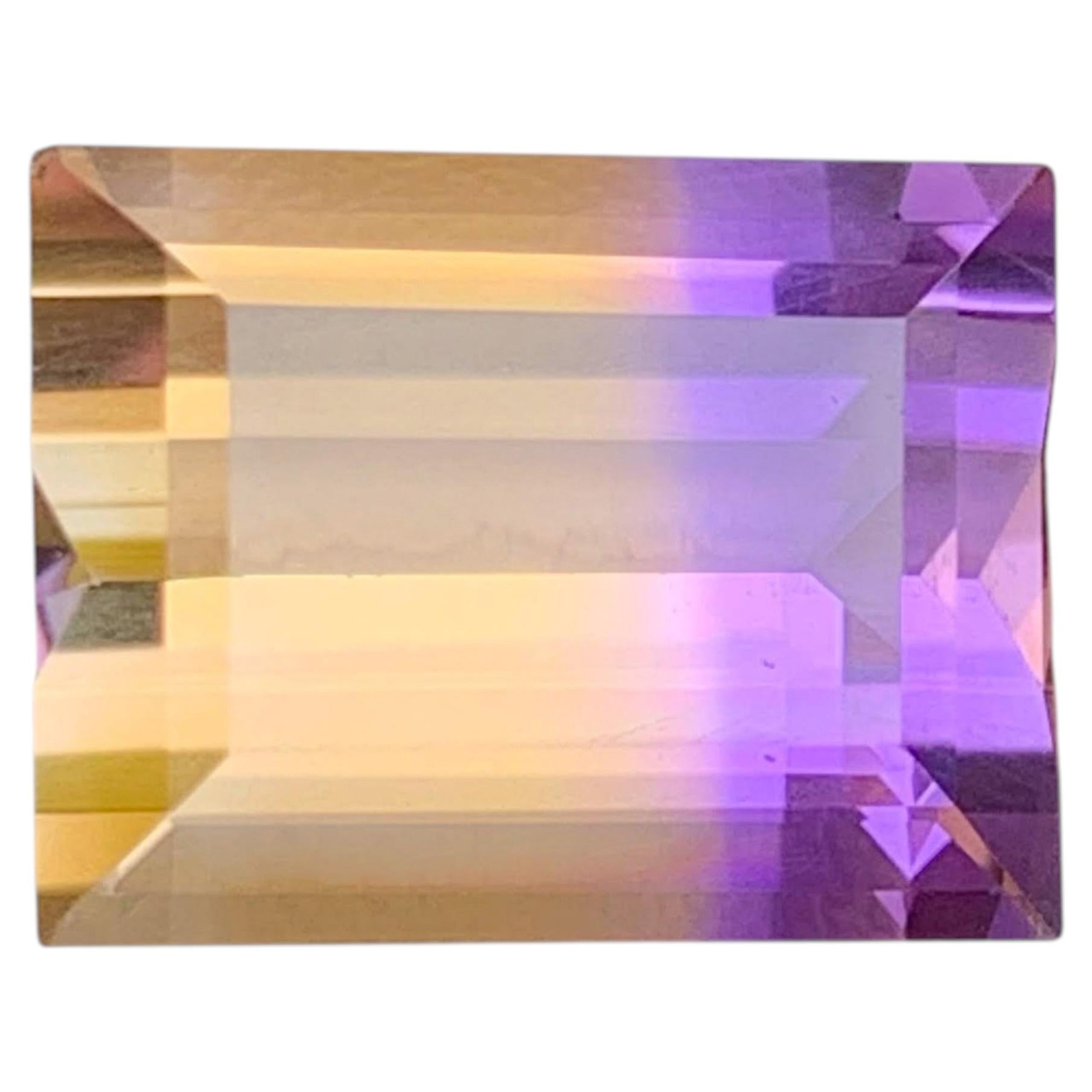 10,75 quilates de piedra natural suelta ametrina bicolor talla baguette