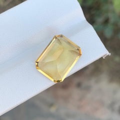 10.75 Carat Natural Loose Citrine Gemstone From Brazilian Mine