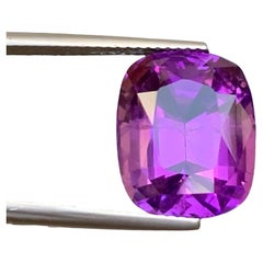 10.75 carati di pietra ametista viola naturale sciolta con taglio a cuscino Gemma brasiliana