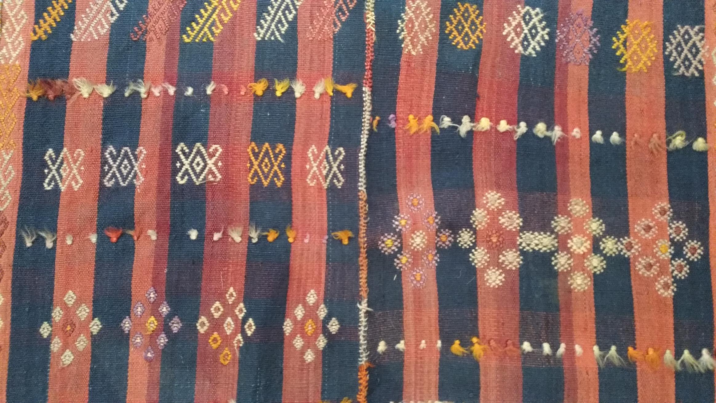 1075 - Very Pretty Turkish Kilim 'Jijim' In Excellent Condition For Sale In Paris, FR