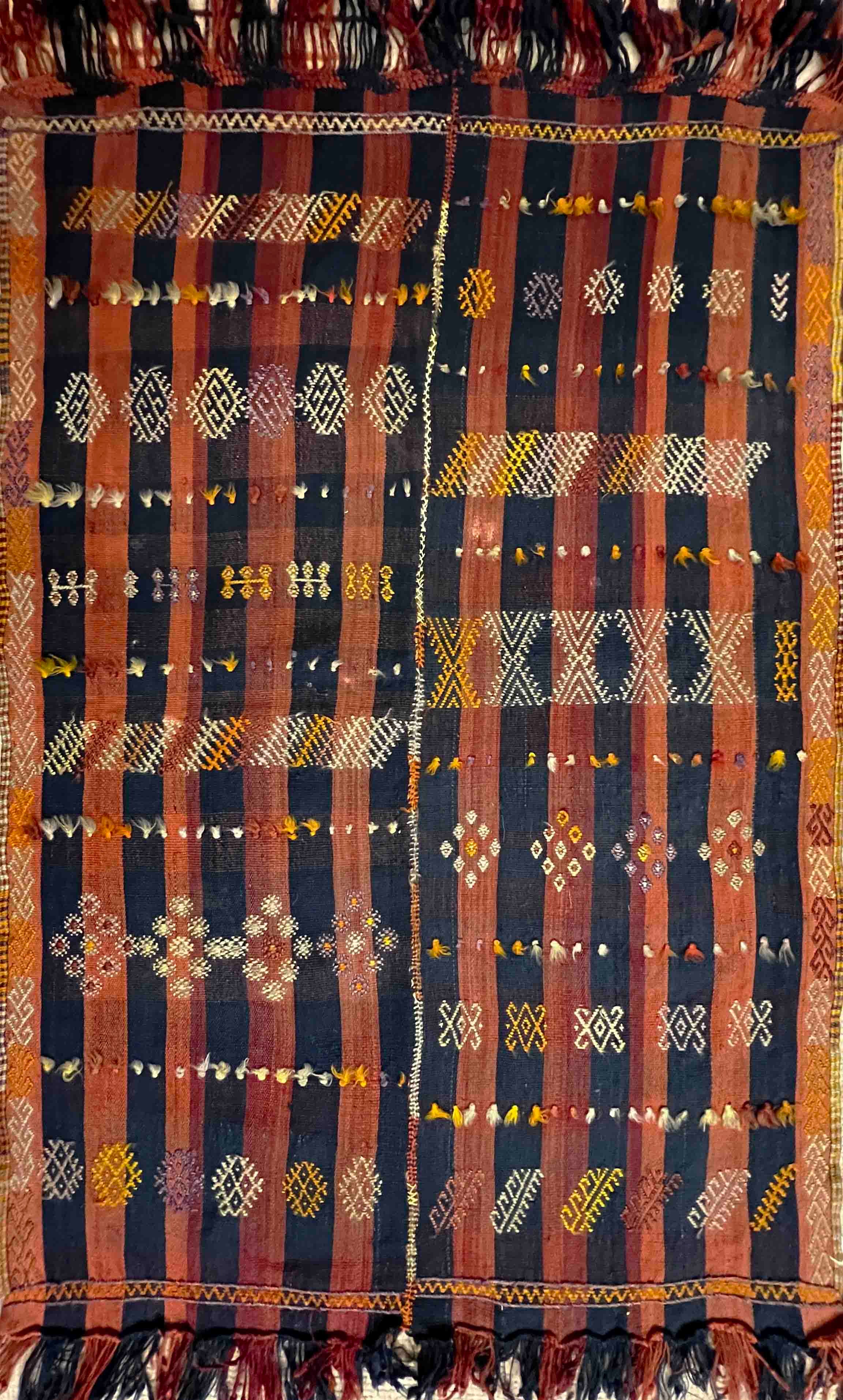 1075 - Grazioso kilim turco "Jijim