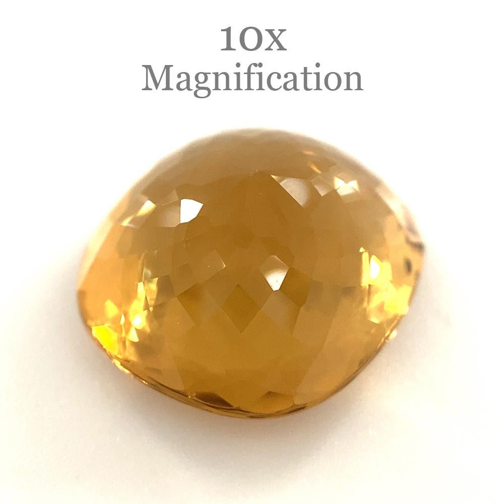 10.75ct Cushion Heliodor / Golden Beryl In New Condition For Sale In Toronto, Ontario