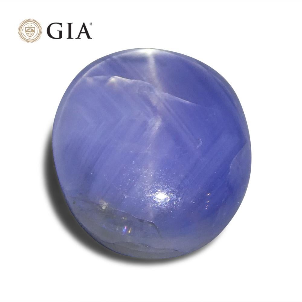 10.77ct Oval Cabochon Blue Sapphire GIA Certified    For Sale 3