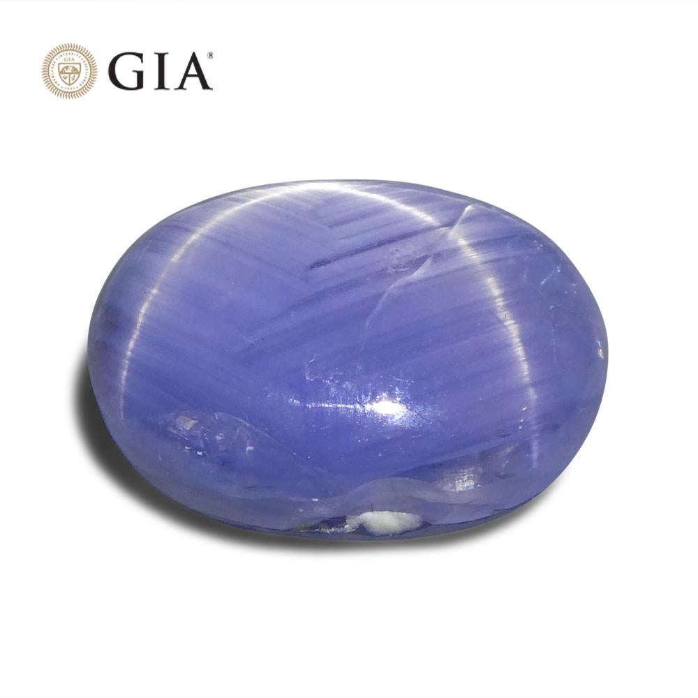10.77ct Oval Cabochon Blue Sapphire GIA Certified    For Sale 4