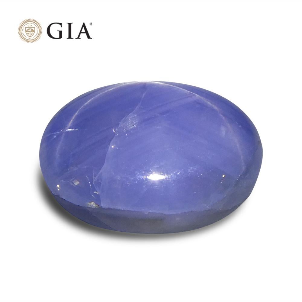 10.77ct Oval Cabochon Blue Sapphire GIA Certified    For Sale 5