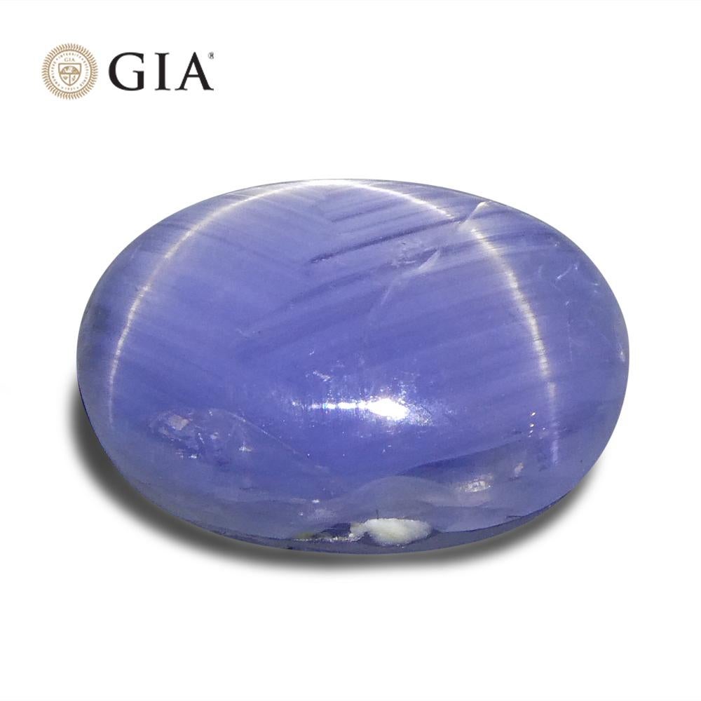 10.77ct Oval Cabochon Blue Sapphire GIA Certified    For Sale 6