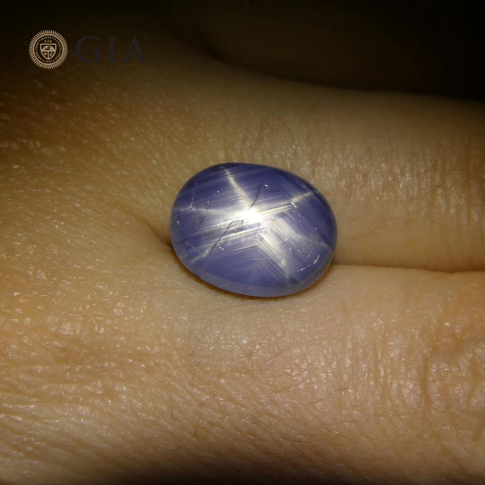 10.77ct Oval Cabochon Blue Sapphire GIA Certified    For Sale 2