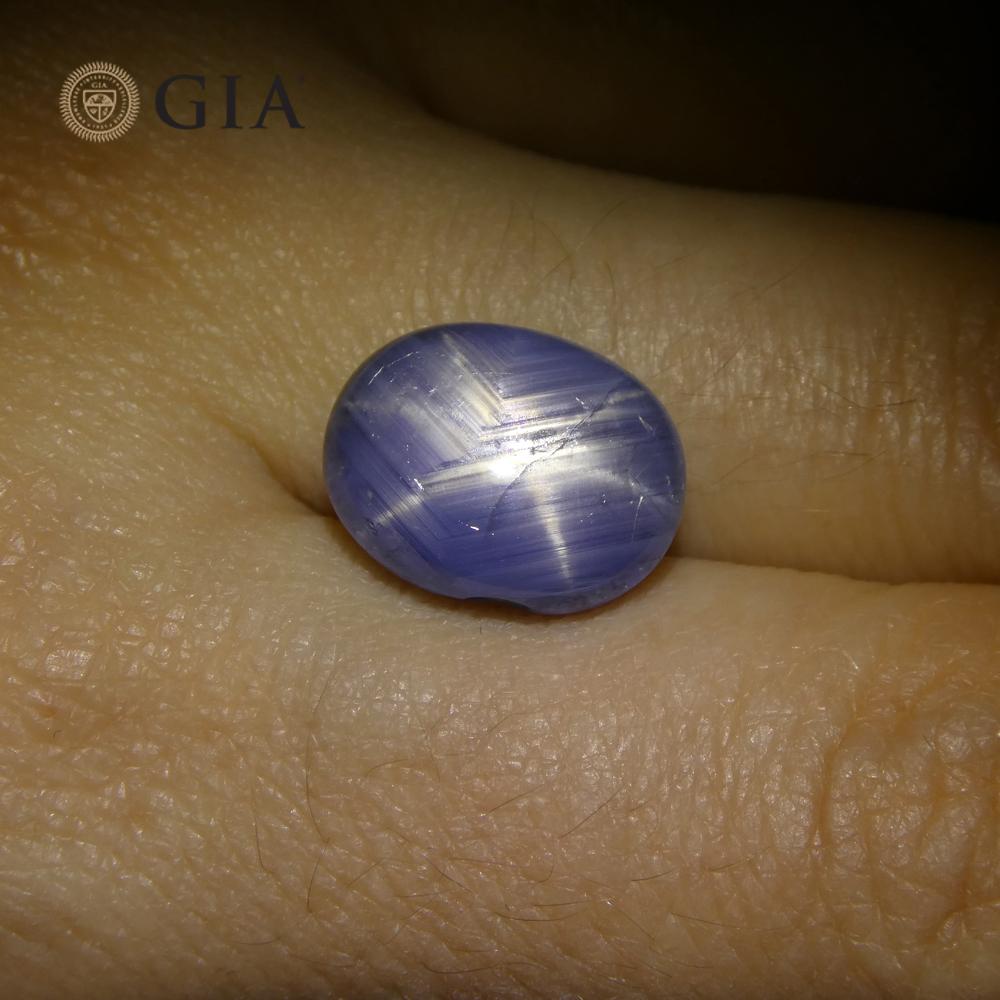 10.77ct Oval Cabochon Blue Sapphire GIA Certified    In New Condition For Sale In Toronto, Ontario