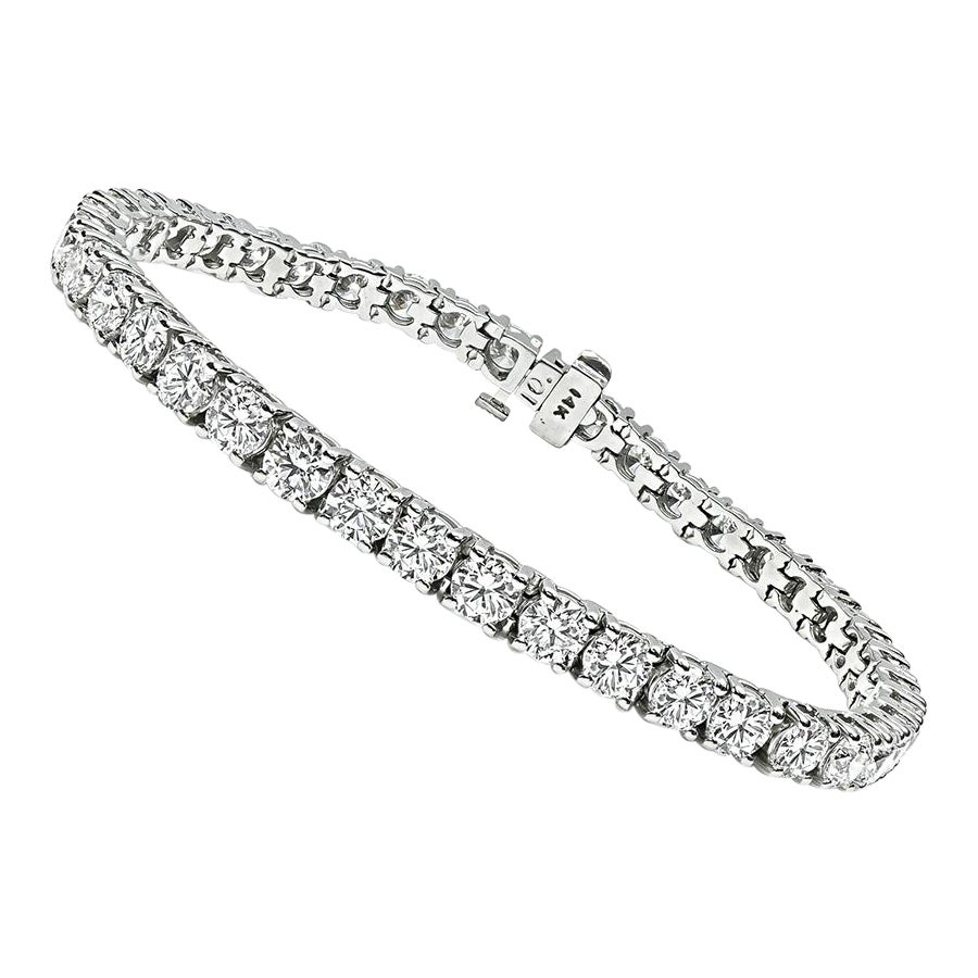 Bracelet de tennis avec 10,78 ct de diamants