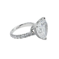10.79 Carat Heart Shape Diamond Ring 18K Gold Unparalleled Brilliance
