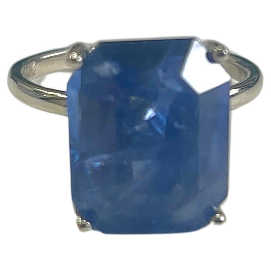 10.79 Ct natural sapphire emerald cut ring, heat only

intense blue, 4.98 grams, size 6.5

*Free shipping within the U.S.*
