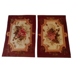 Antique 1079 -  Pair of 19th Century Aubusson Carpets
