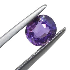 Saphir violet coussin de Madagascar de 1.07 carat, non chauffé