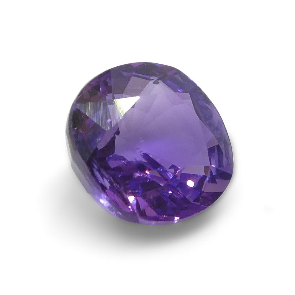 Saphir violet coussin de Madagascar de 1,07 carat, non chauffé Unisexe en vente