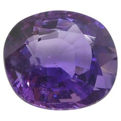 Saphir violet coussin de Madagascar de 1,07 carat, non chauffé