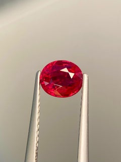 1.07Ct Guild Certificate Natural Ruby Unheated Pigeon blood Mozambique Gemstone