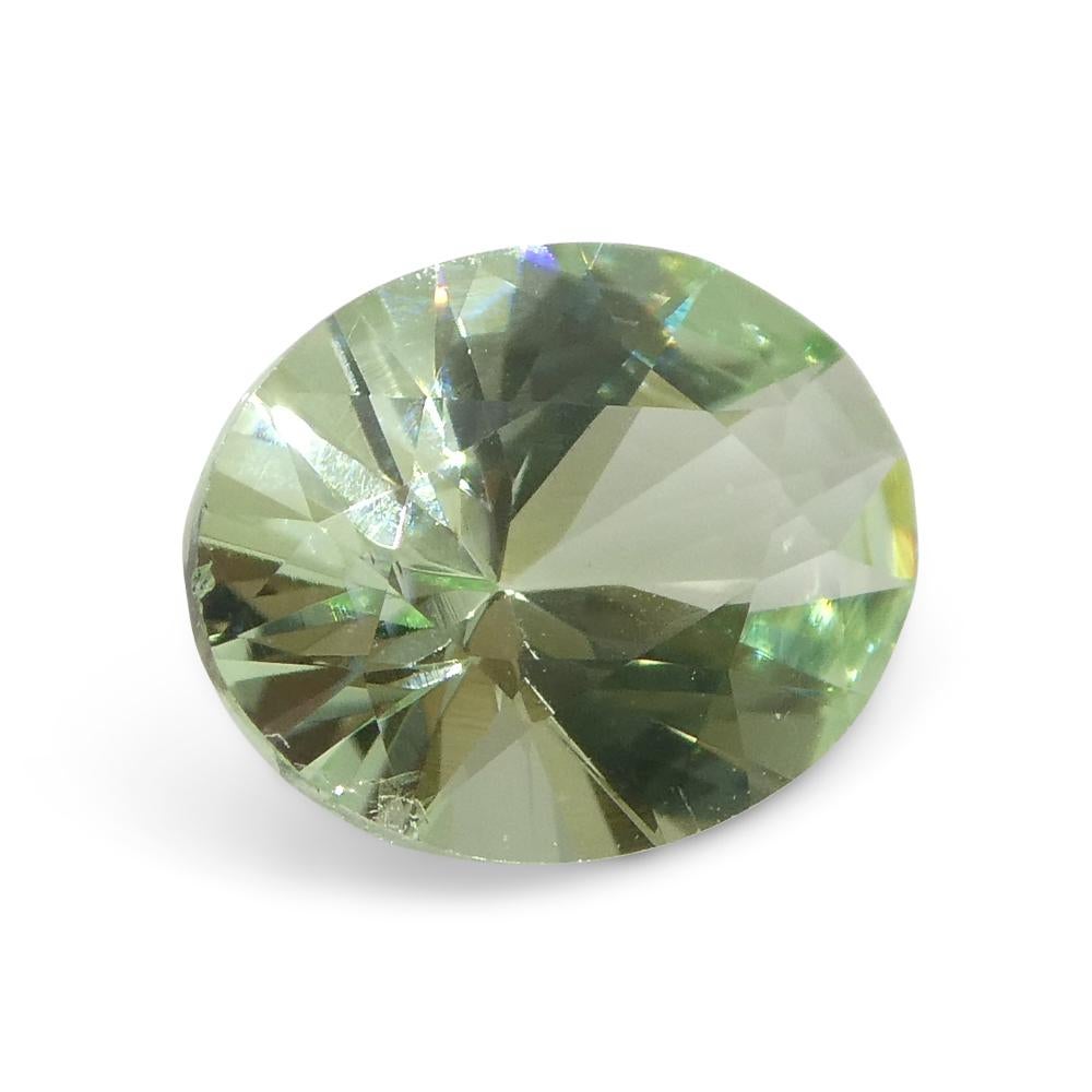 1.07ct Oval Green Mint Garnet from Tanzania For Sale 4