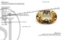 1.07ct Oval Orange Imperial Topaz from Brazil Unheated