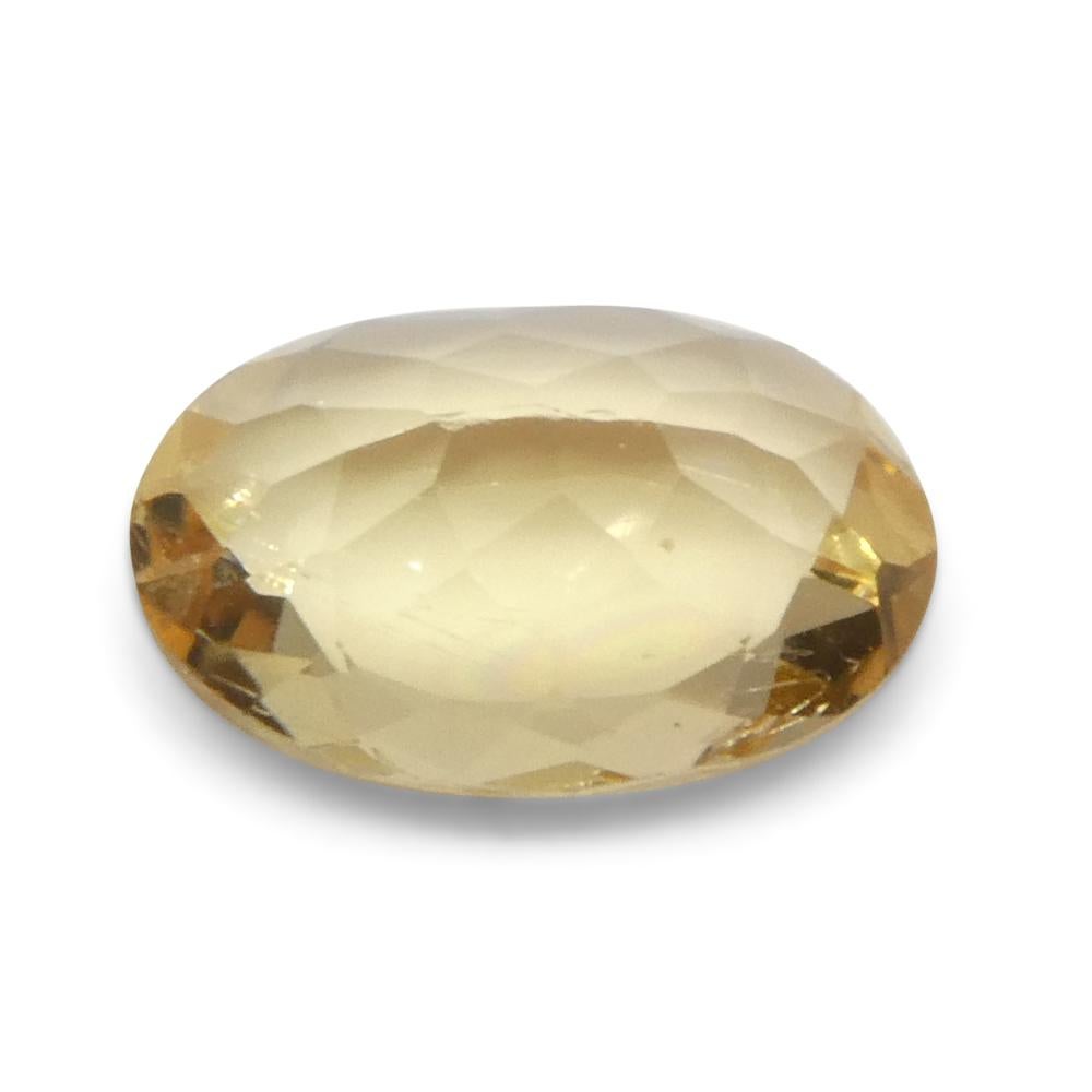 1.07ct Oval Orange Imperial Topaz from Brazil Unheated For Sale 4