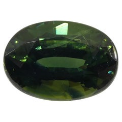 1.07ct Oval Teal Green Sapphire GIA Certified Australian Unheated