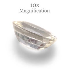 1.07ct Oval White Sapphire from Sri Lanka Unheated