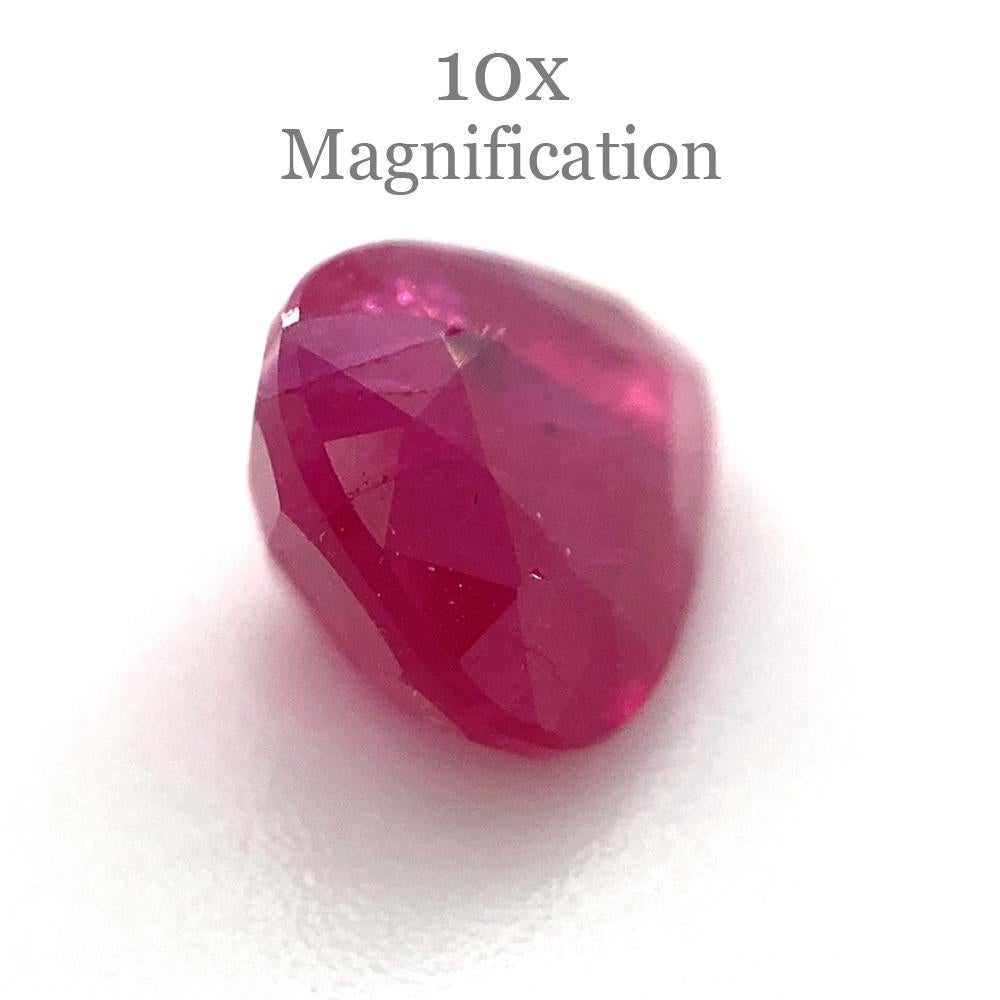 1.07ct Pear Red Ruby Unheated For Sale 6