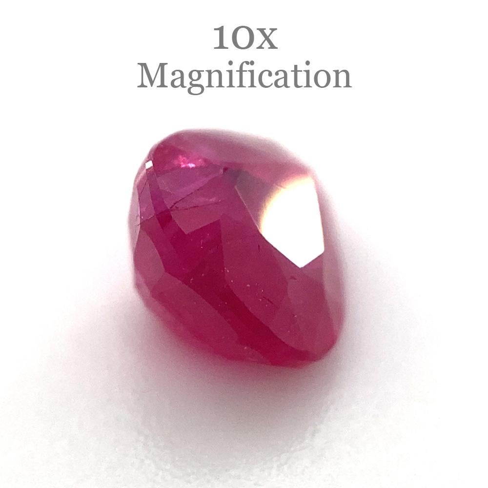 1.07ct Pear Red Ruby Unheated In New Condition For Sale In Toronto, Ontario