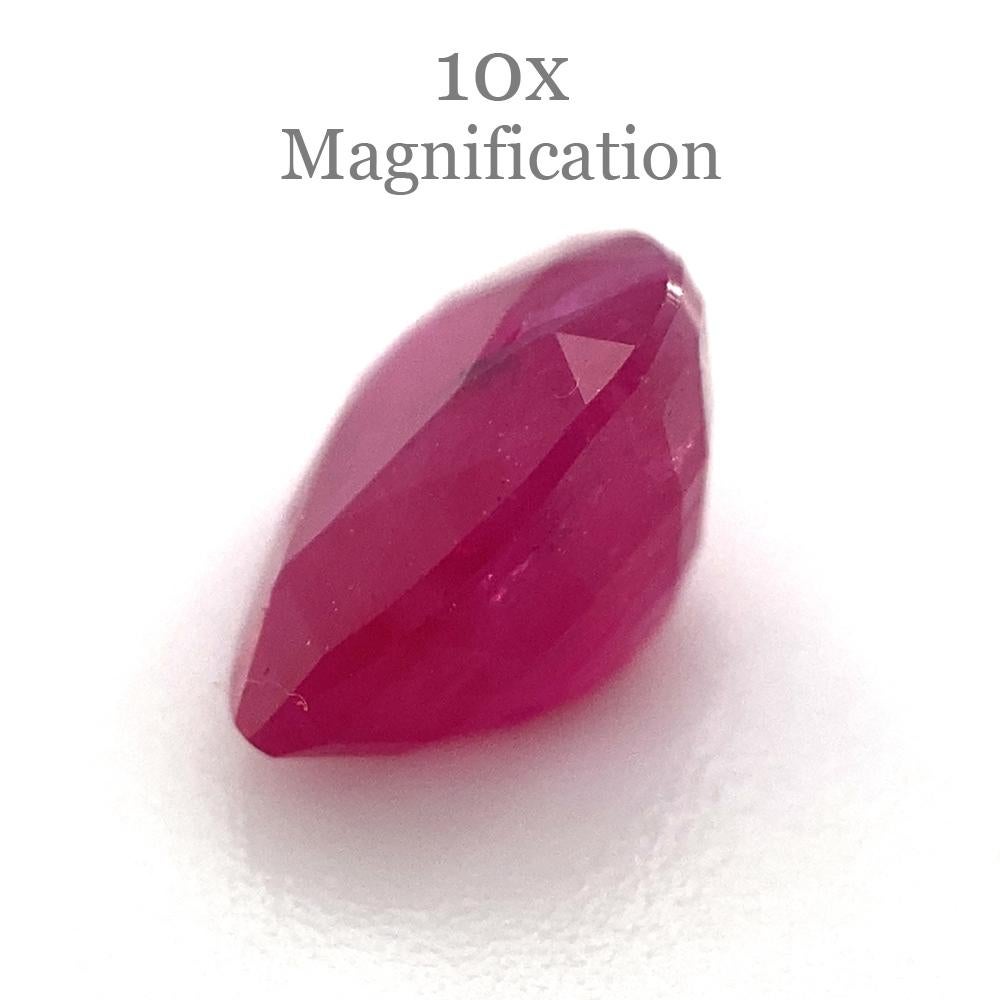 1.07ct Pear Red Ruby Unheated For Sale 2