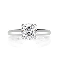 1.07ct Round Brilliant Cut Diamond Engagement Ring By Cartier